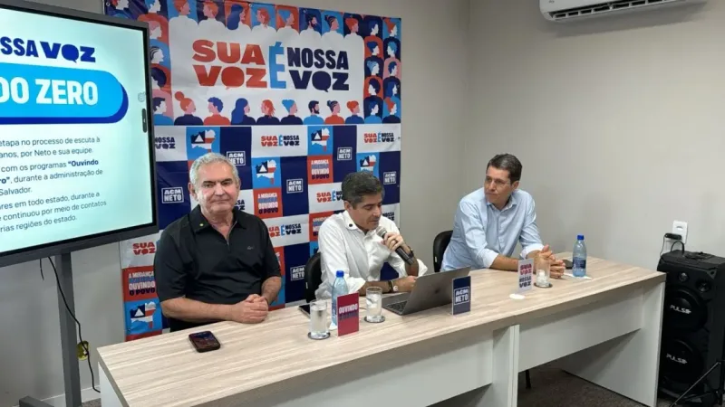 O assunto é Rádio — &nbsp; &nbsp; Em evento de lançamento de seu projeto “Sua Voz é a Nossa Voz”, o pré-candidato ao governo do estado da Bahia, Antônio Carlos Magalhães (ACM) Neto (União), diferenciou as ações previstas pela oposição do que já é realizado no Programa de Governo Participativo (PGP) do PT na Bahia. O projeto da oposição prevê a visita e escuta ativa às comunidades de Salvador e do interior da Bahia durante o período de pré-campanha. “O PGP deles é uma coisa que é feita ali em quatro paredes, toda ela é manipulada para ter um resultado que interesse a eles. [O PGP é] Tudo [&hellip;]