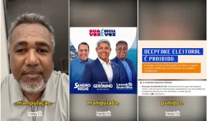 O Assunto é Rádio — O radialista Leandro Guerrilha utilizou suas redes sociais para fazer uma grave denúncia de manipulação de imagem no contexto da disputa política na Bahia. Em vídeo publicado em suas plataformas digitais, Guerrilha afirmou ter sido vítima de uma montagem eleitoral que vincula sua imagem ao atual governador do estado, Jerônimo Rodrigues (PT), e ao deputado estadual Sandro Régis. Visivelmente indignado, o comunicador relatou ter tomado conhecimento do material por meio de mensagens encaminhadas por apoiadores do interior do estado. A imagem adulterada simula um cartaz de campanha (“santinho”) onde Leandro aparece ao lado de adversários políticos com o slogan “Sua voz é a nossa voz”. “Fiquei abismado […]